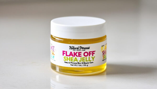 a_small_container_labeled__Flake_Off_Shea_Jelly__by_Natural_Princess_Skin